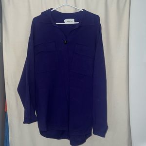 Aritzia Wilfred Free Ronnie Sweater NWOT Purple Small